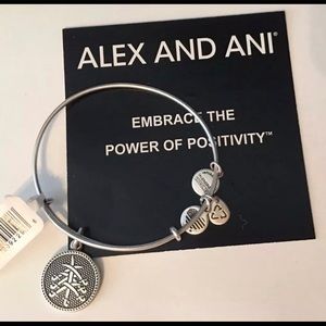 Alex And Ani Seven Swords Silver Charm Bracelet